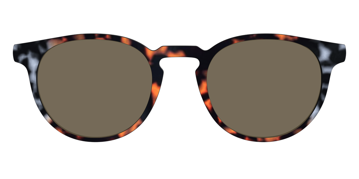 The Polarized Gray & Amber Tortoise Sun Top - Front Top Image - Pair Eyewear