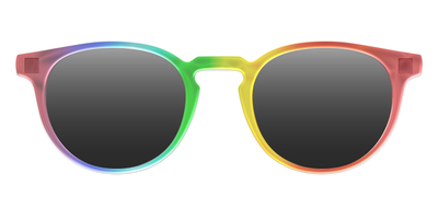The Polarized Rainbow Gradient Sun Top - Front Top Thumbnail - Pair Eyewear
