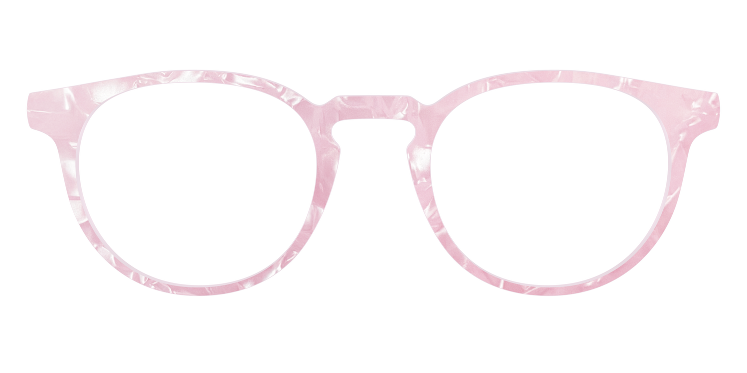 The Rose Quartz Pearl Marble - Front Top Image - Pair Eyewear