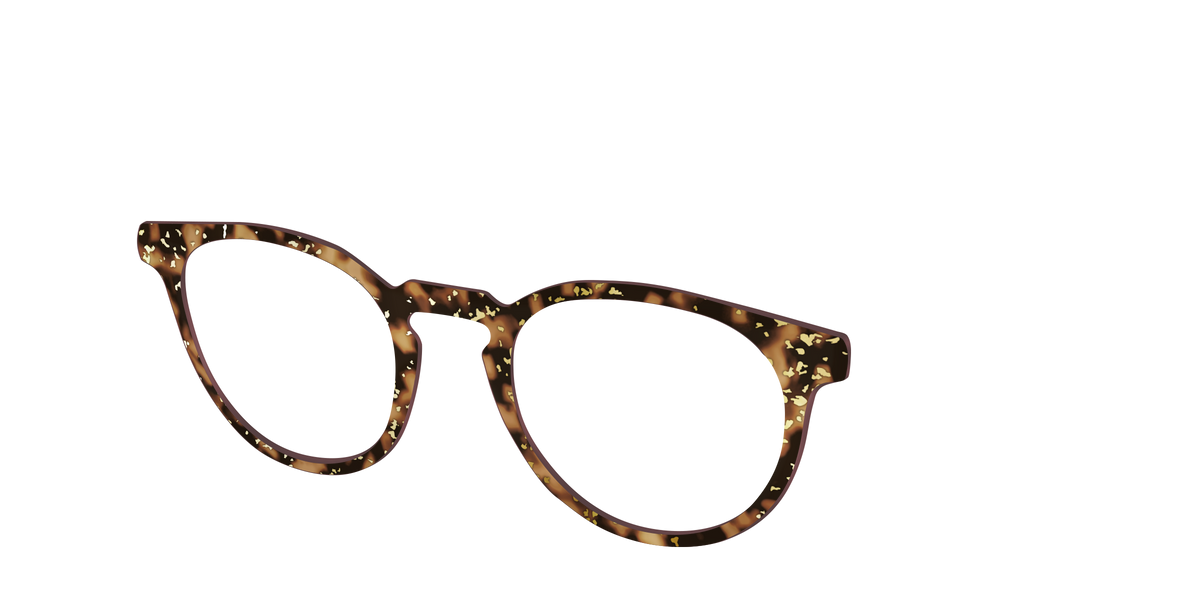 The Sandalwood Tortoise with Gold Foil - Angle Top Image - Pair Eyewear