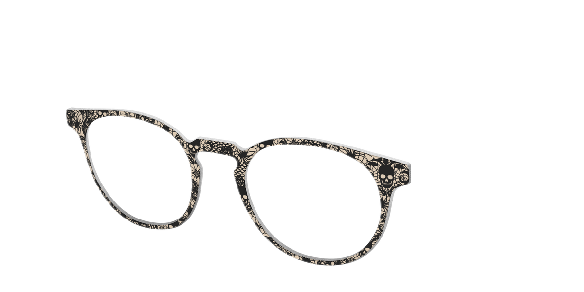 The Skull Lace - Angle Top Image - Pair Eyewear