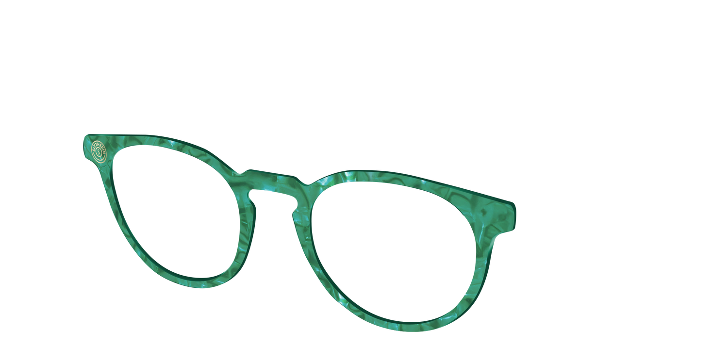 The Slytherin™ Pearl Tortoise - Angle Top Image - Pair Eyewear