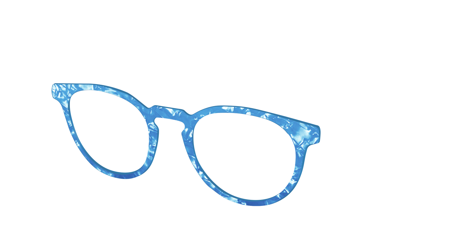 The Topaz Pearl Marble - Angle Top Image - Pair Eyewear