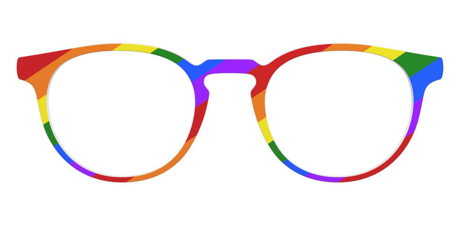 The Traditional Pride Flag - Front Top Image - Pair Eyewear