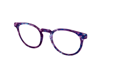 The Tyrian Purple Pearl Marble - Angle Top Thumbnail - Pair Eyewear