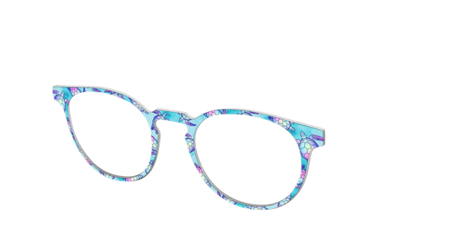 The Watercolor Turtles - Angle Top Image - Pair Eyewear