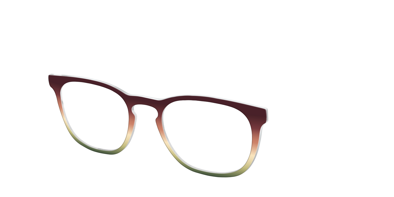 The Acorn to Moss Gradient - Angle Top Image - Pair Eyewear