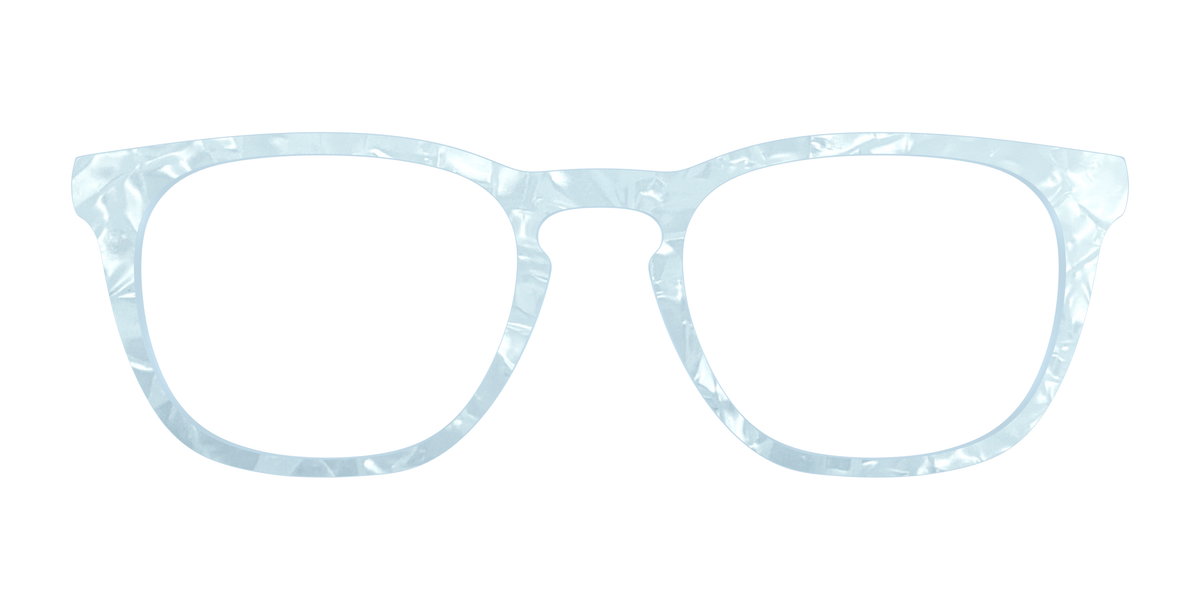 The Aquamarine Pearl Marble - Front Top Image - Pair Eyewear
