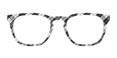 The B&W Plaid - Front Top Thumbnail - Pair Eyewear