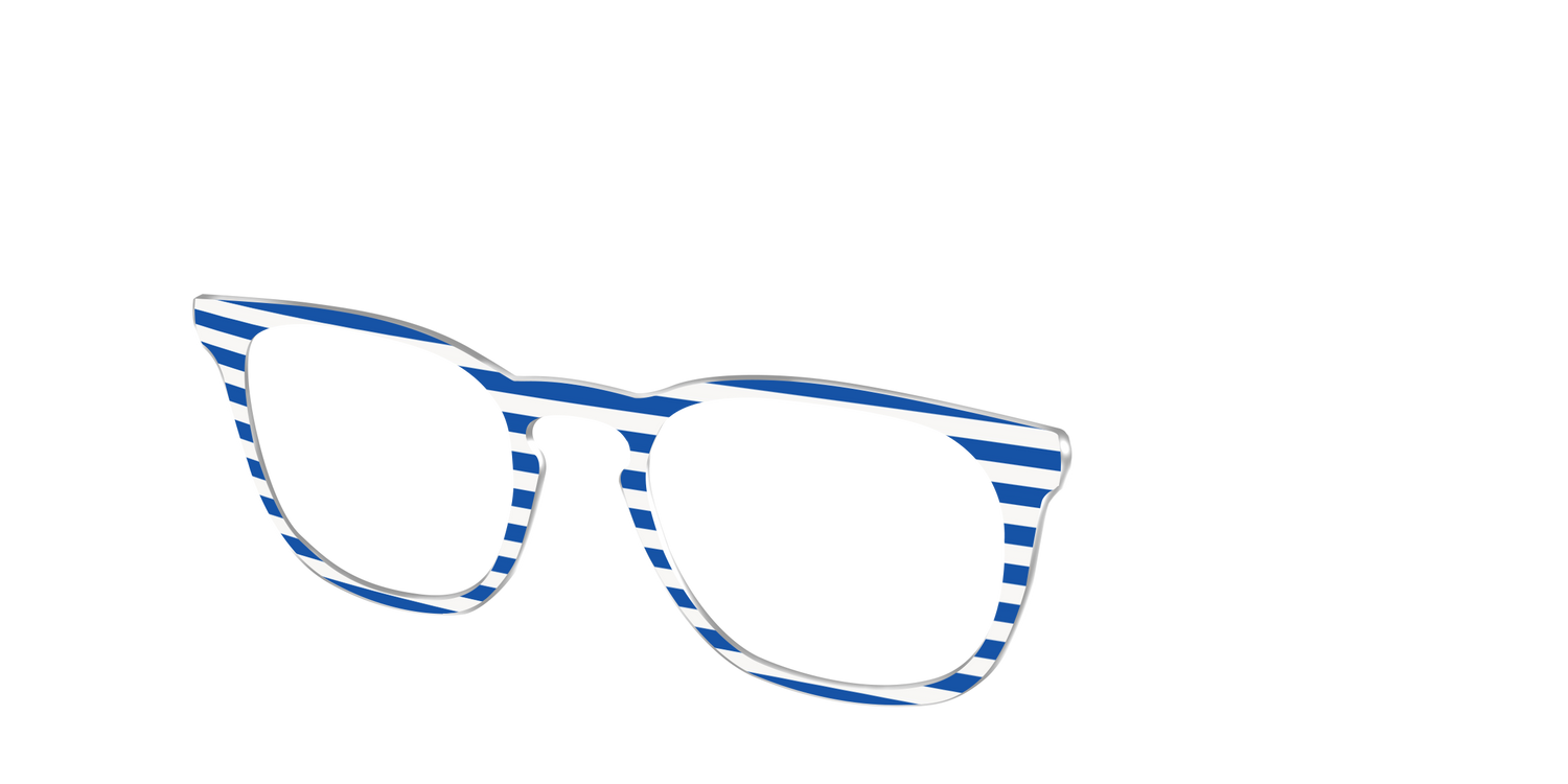 The Beach Umbrella Stripes - Angle Top Image - Pair Eyewear