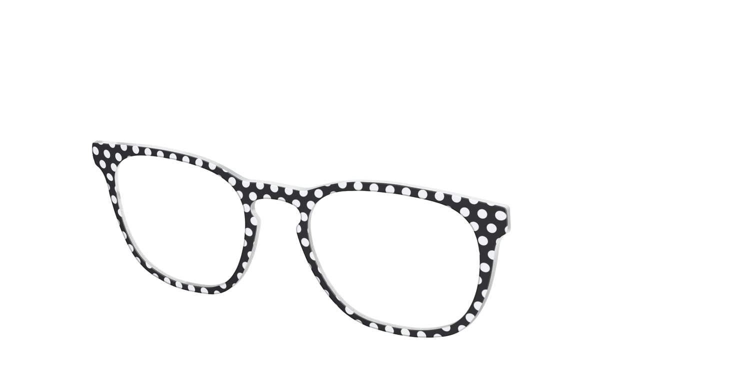 The Black Polka Dots - Angle Top Image - Pair Eyewear