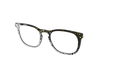 The Black & White Splatter - Angle Top Thumbnail - Pair Eyewear