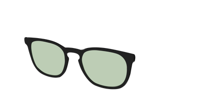The Black With Sage Green Lens - Angle Top Thumbnail - Pair Eyewear