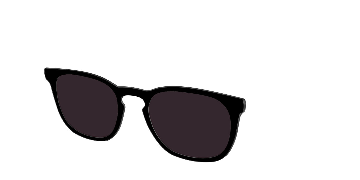 The Black with Urban Explorer Lens - Angle Top Image - Pair Eyewear
