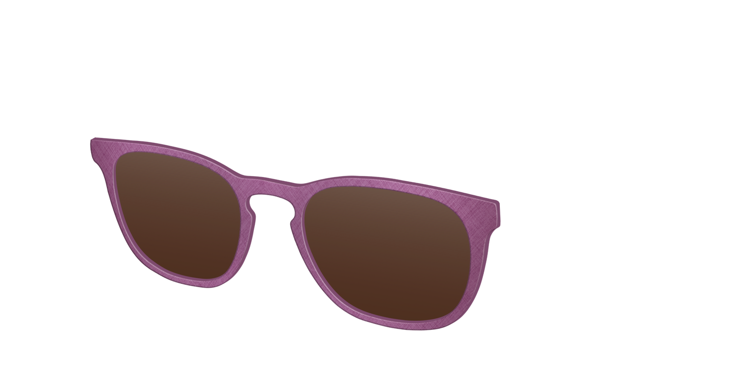 The Polarized Brushed Rose Sun Top - Angle Top Image - Pair Eyewear
