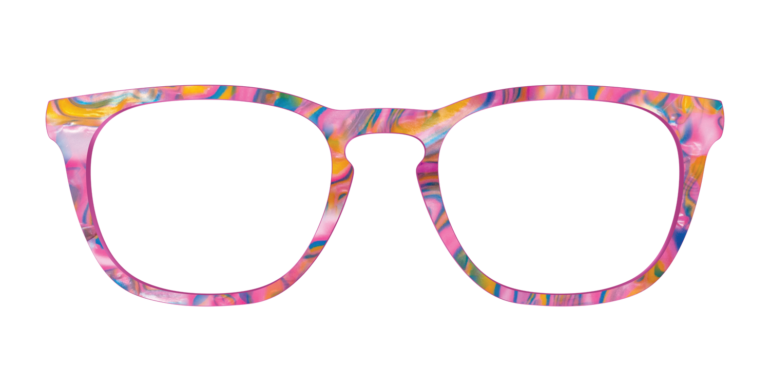 The Bubble Gum Pearl Marble - Front Top Image - Pair Eyewear