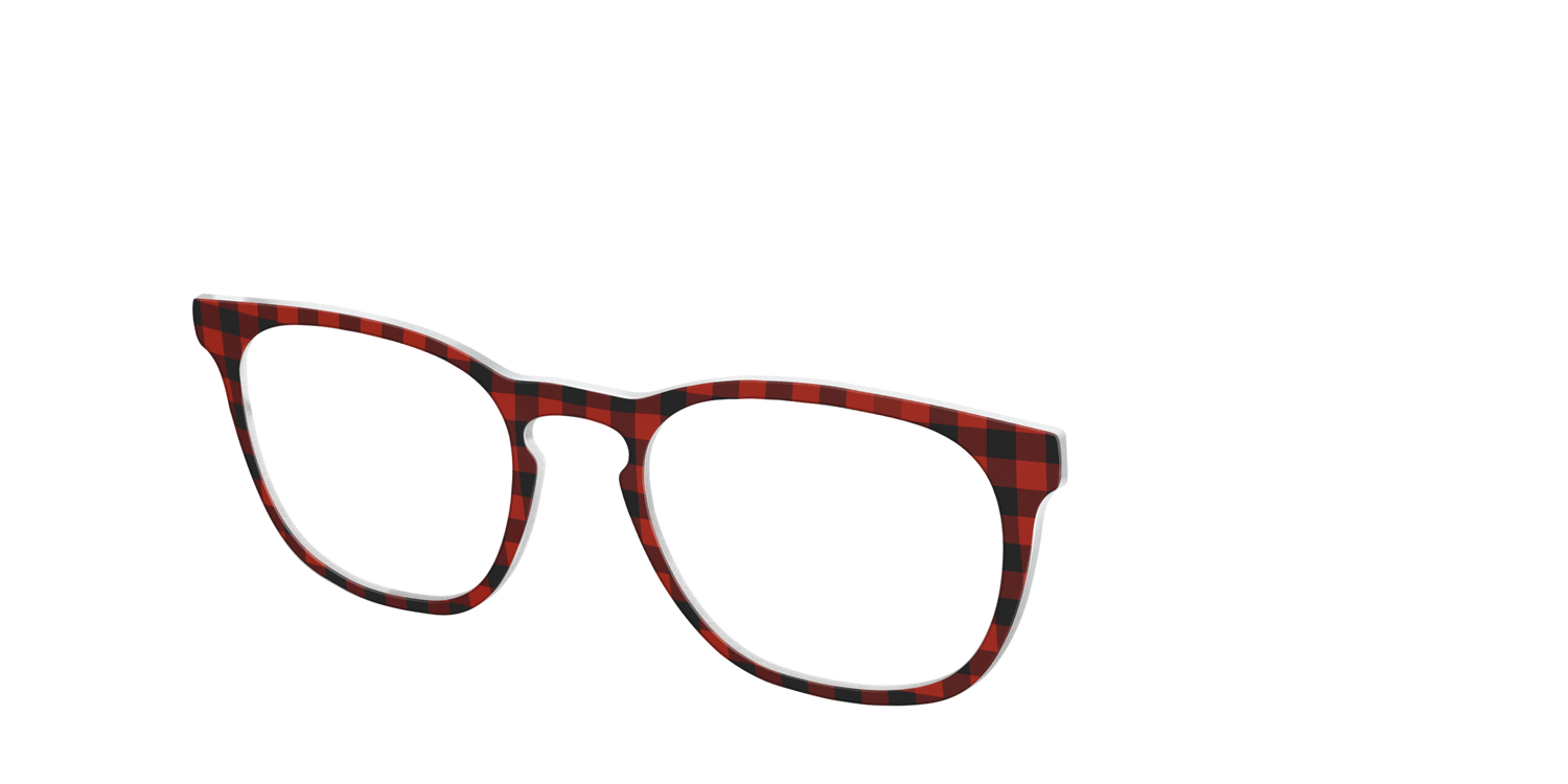 The Buffalo Plaid - Angle Top Image - Pair Eyewear