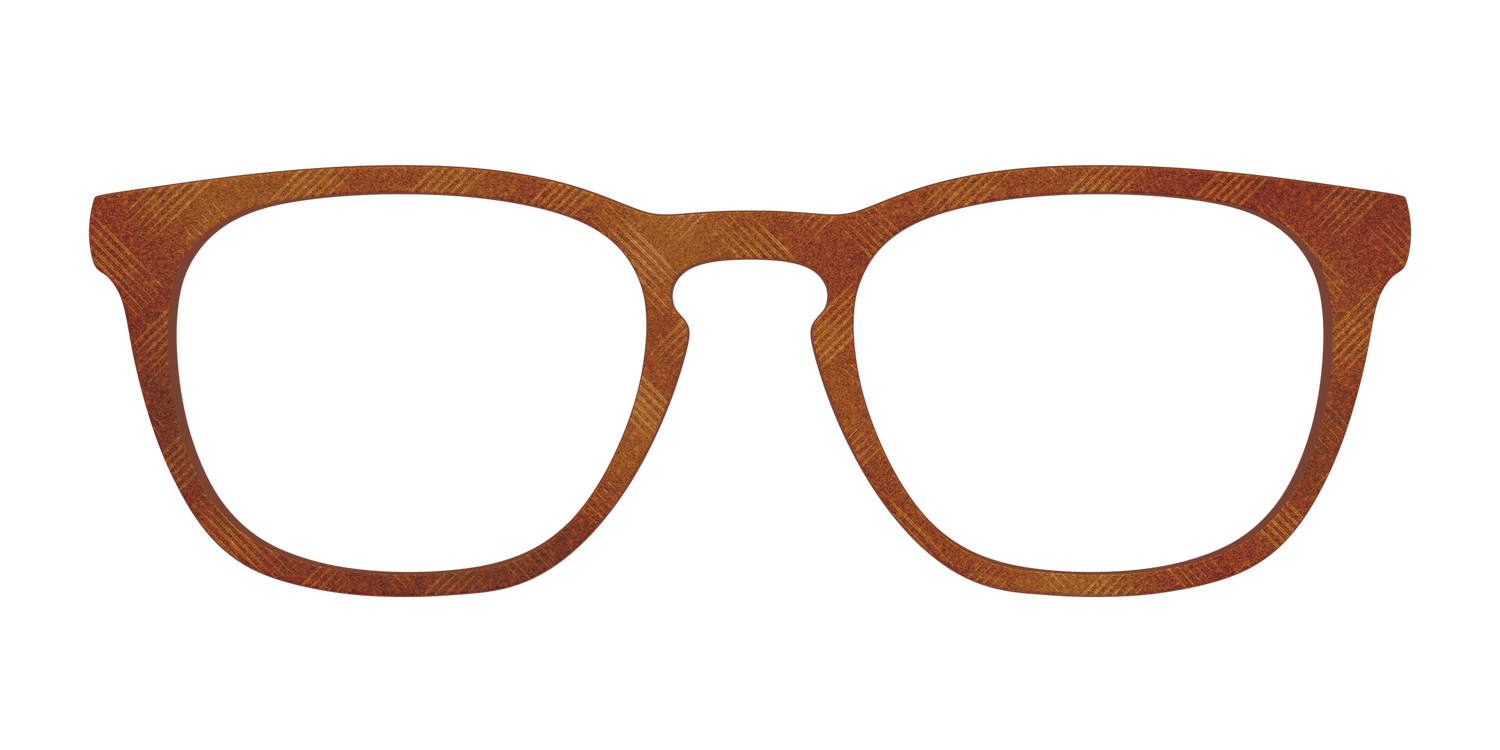 The Burnt Orange Basketweave - Front Top Image - Pair Eyewear