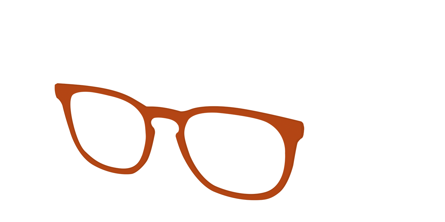 The Burnt Orange - Angle Top Image - Pair Eyewear