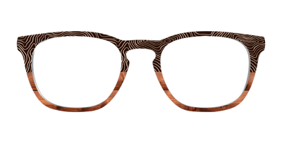 The Cabin Woodgrain Split - Front Top Thumbnail - Pair Eyewear