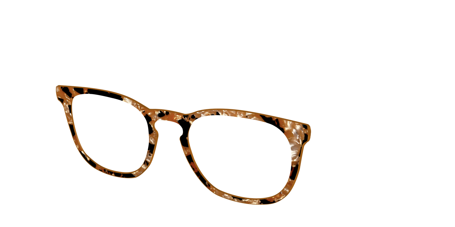 The Caramel Pearl Tortoise - Angle Top Image - Pair Eyewear