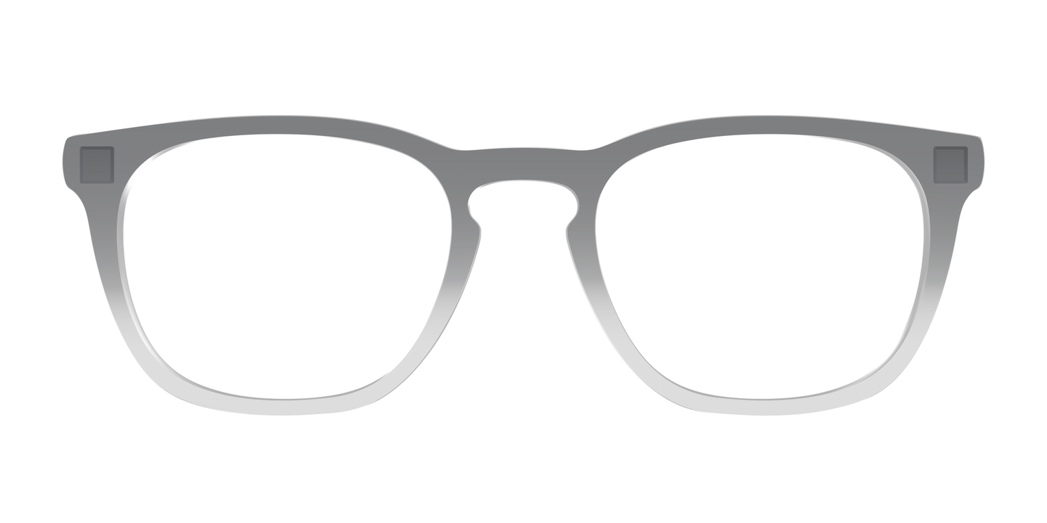 The Charcoal to Light Gray Gradient Crystal - Front Top Image - Pair Eyewear