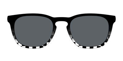 The Polarized Checkerboard Fade Sun Top - Front Top Thumbnail - Pair Eyewear
