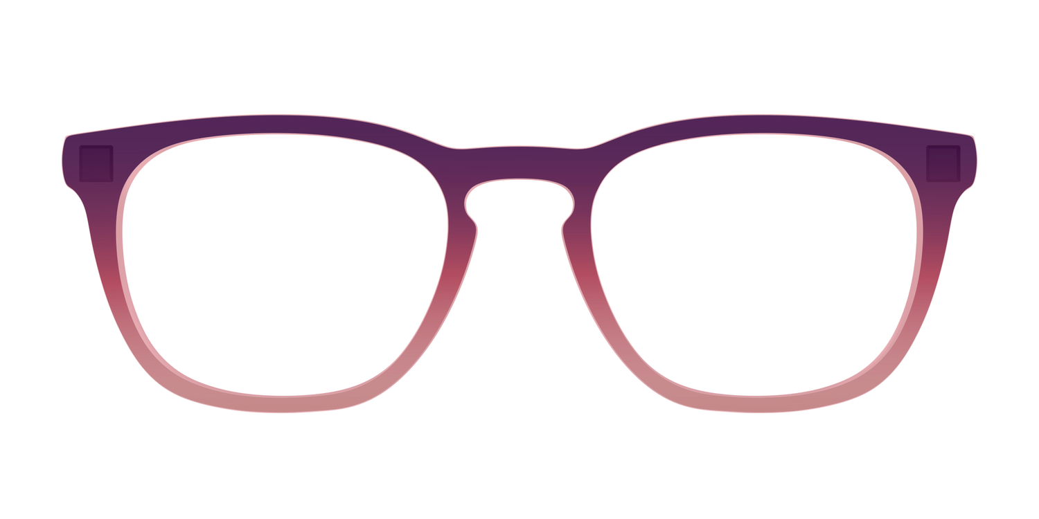 The Desert To Dusk Gradient Crystal - Front Top Image - Pair Eyewear