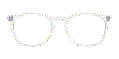 The Egg Polka Dot with Gold Foil Crystal - Front Top Thumbnail - Pair Eyewear