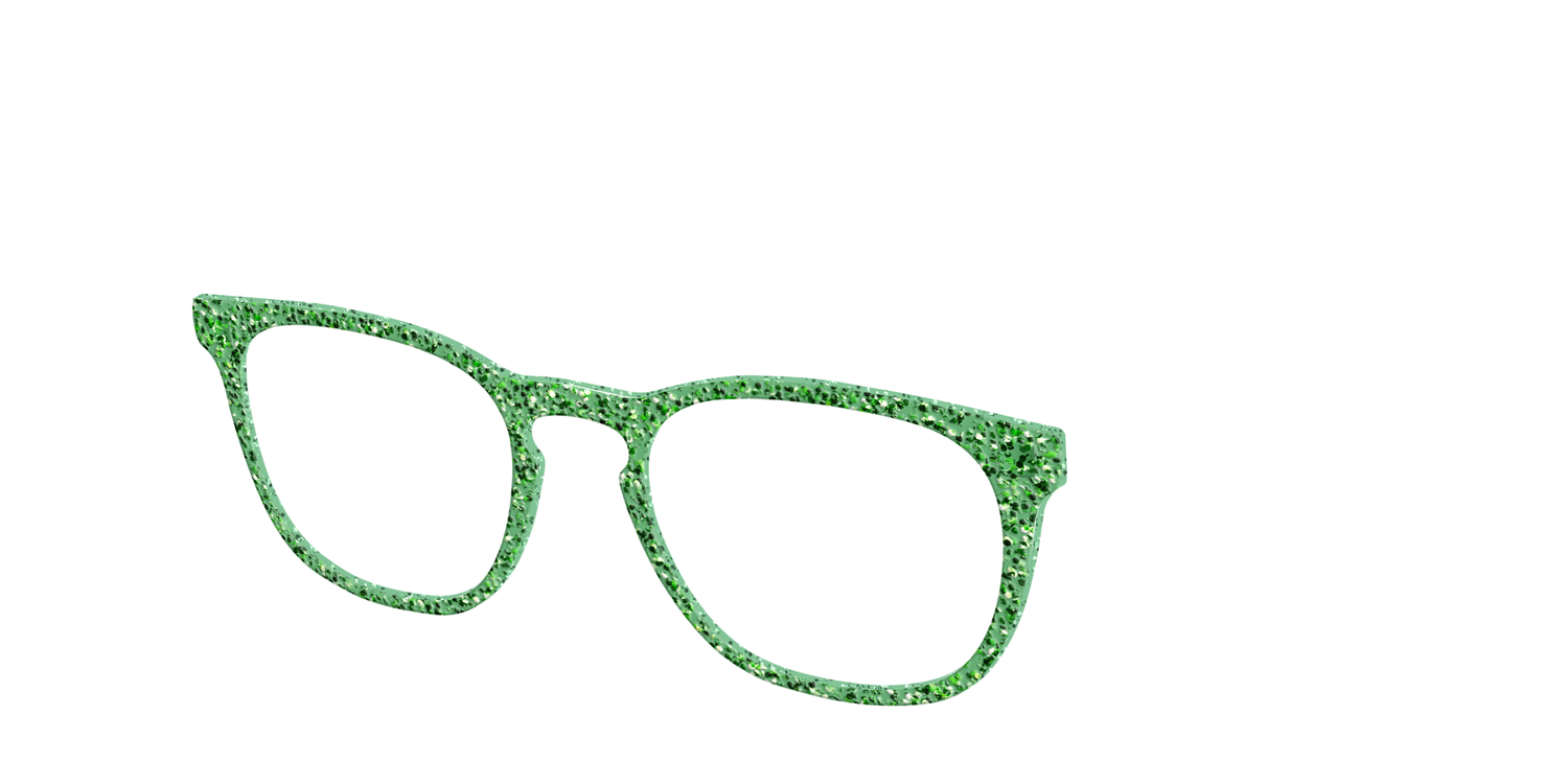The Emerald Sparkle - Angle Top Image - Pair Eyewear