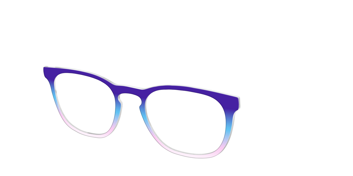 The Frozen Horizon Gradient - Angle Top Image - Pair Eyewear