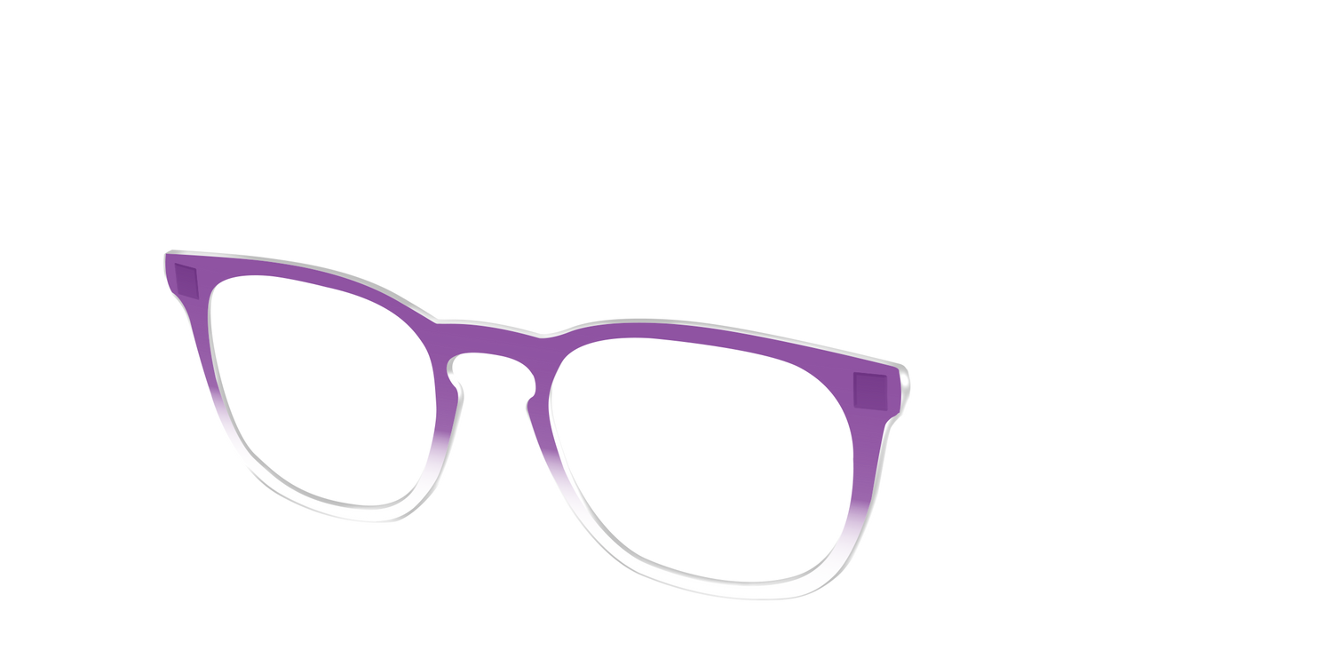 The Grape Gradient Crystal - Angle Top Image - Pair Eyewear