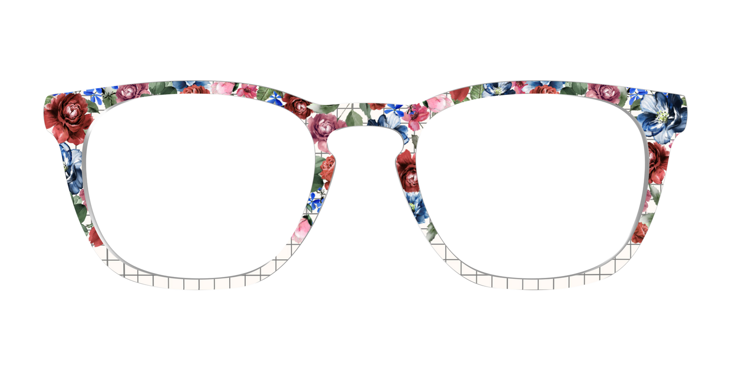 The Graph Paper Floral - Front Top Image - Pair Eyewear