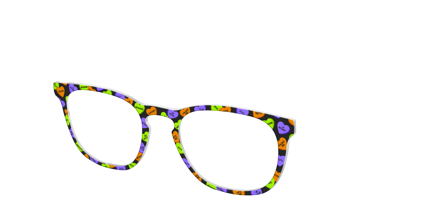 The Halloween Candy Hearts - Angle Top Image - Pair Eyewear