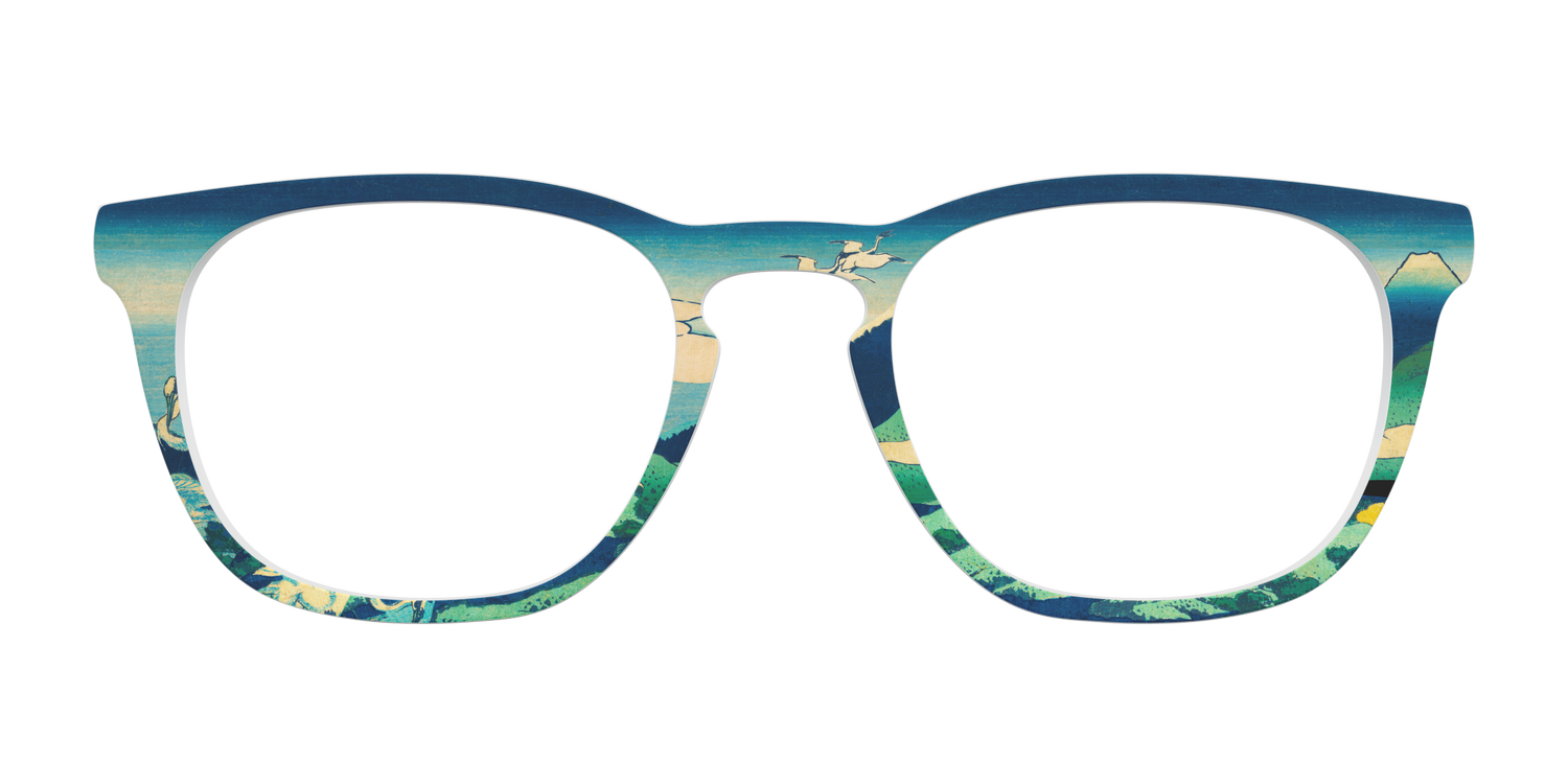 Hokusai View of Mount Fuji - Front Top Image - Pair Eyewear