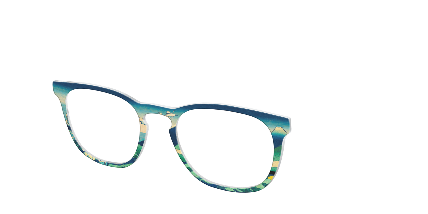 Hokusai View of Mount Fuji - Angle Top Image - Pair Eyewear