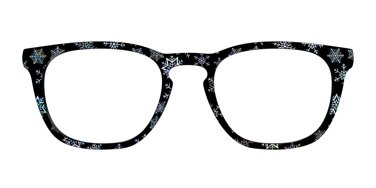 The Holographic Snowflakes - Front Top Image - Pair Eyewear