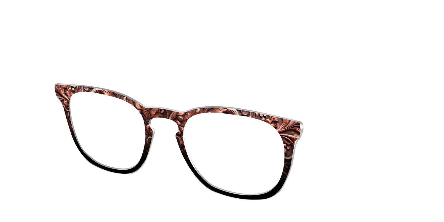 The Intricate Wood Carvings - Angle Top Image - Pair Eyewear