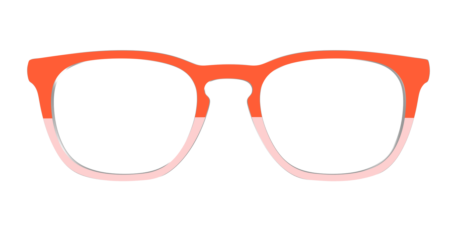 The Jasper & Venetian Pink Split - Front Top Image - Pair Eyewear