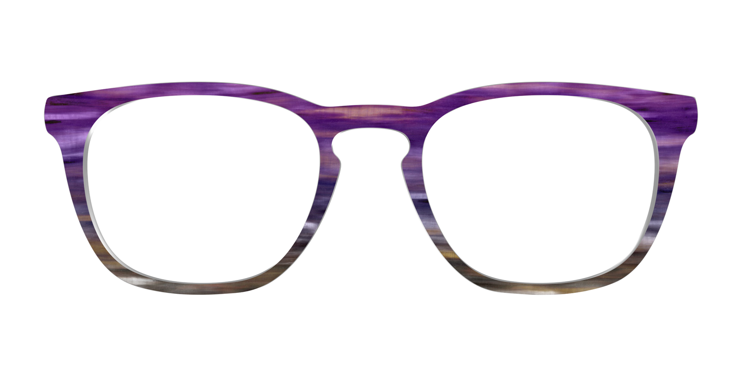 The Lilac Gradient Horn - Front Top Image - Pair Eyewear