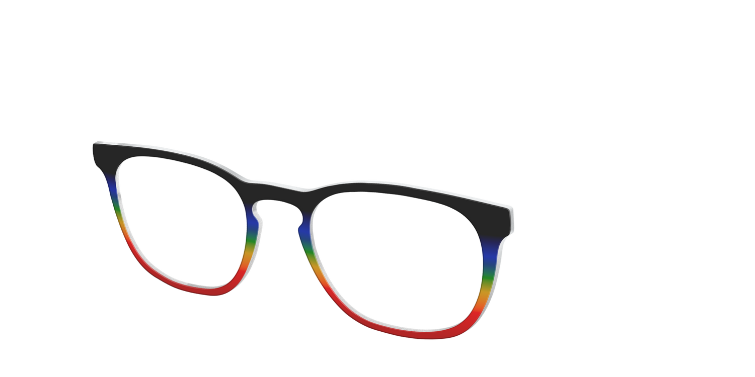 The Love Wins Gradient - Angle Top Image - Pair Eyewear