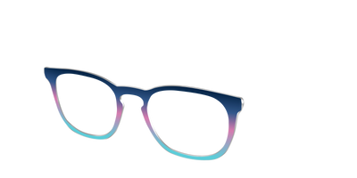 The Midnight to Aquamarine Gradient - Angle Top Thumbnail - Pair Eyewear