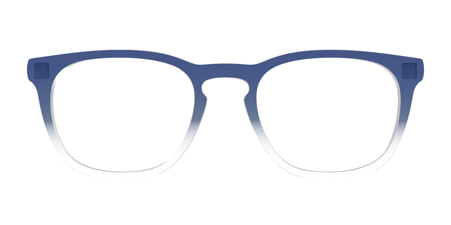 The Navy Gradient Crystal - Front Top Image - Pair Eyewear