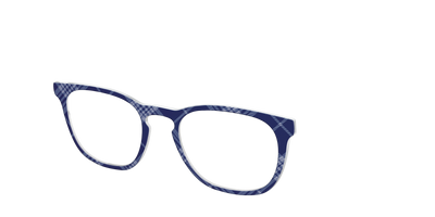 The Navy Twill Plaid - Angle Top Thumbnail - Pair Eyewear