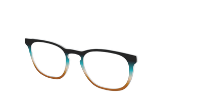 The Onyx to Rust Gradient - Angle Top Thumbnail - Pair Eyewear