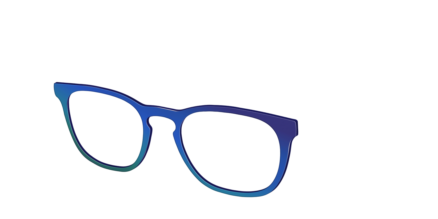 The Peacock Ombre - Angle Top Image - Pair Eyewear