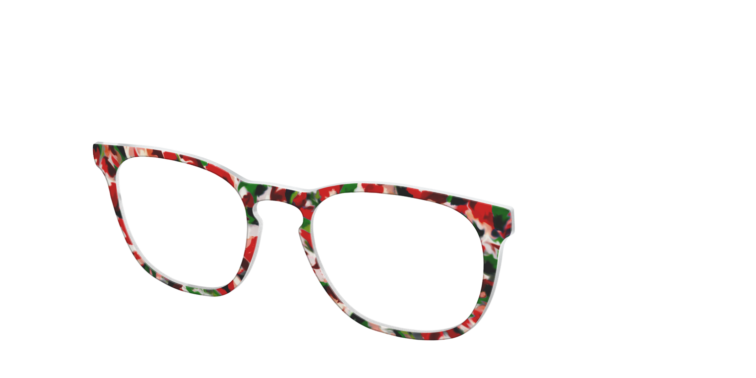The Peppermint Bark Tort - Angle Top Image - Pair Eyewear