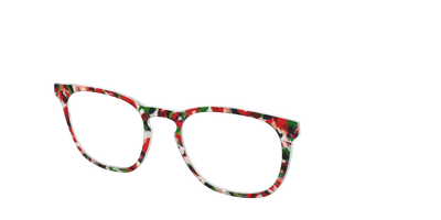 The Peppermint Bark Tort - Angle Top Thumbnail - Pair Eyewear