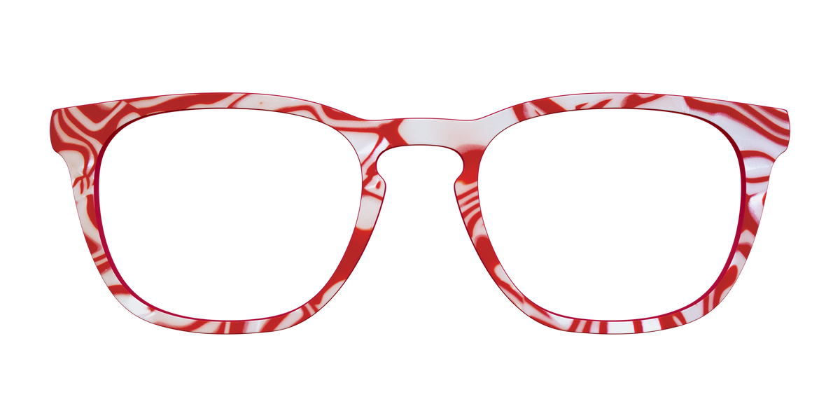 The Peppermint Swirl - Front Top Image - Pair Eyewear