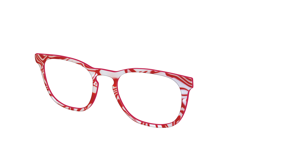 The Peppermint Swirl - Angle Top Image - Pair Eyewear